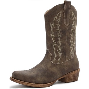 image:imageGLOBALWIN Cowboy Boots for Women MidCalf Western Style25yy07 Brown