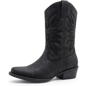image:imageGLOBALWIN Cowboy Boots for Women MidCalf Western StyleBlack