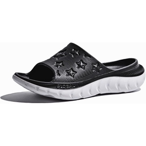 image:imageGLOBALWIN Recovery Slides For Women Mia Comfortable Sandals With Arch Support Indoor Outdoor Cloud Slippers Reduce Stress on Feet LightweightSs232 Black White