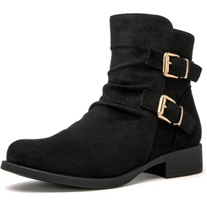 image:imageGLOBALWIN Womens Ankle Boots Fashion Booties For Women Low Heel21yy09 Black2