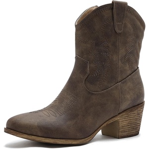 image:imageGLOBALWIN Womens Brown Cowgirl Boots Ankle Booties22yy10 Brown 1