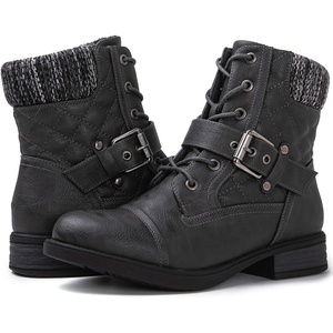 image:imageGLOBALWIN Womens Combat Boots Lace Up Boots For Women Ankle Booties With Low Heel Fashion Dressy Short Boots2102grey