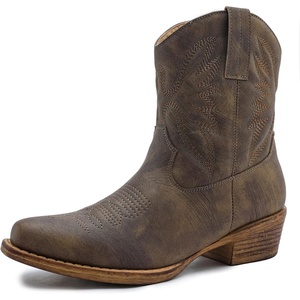 image:imageGLOBALWIN Womens Cowboy Boots Short Western Boots Ankle Booties25yy01brown