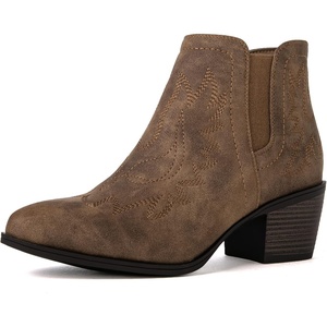 image:imageGLOBALWIN Womens Cowgirl Boots Pull On Ankle Booties21yy01 Camel2