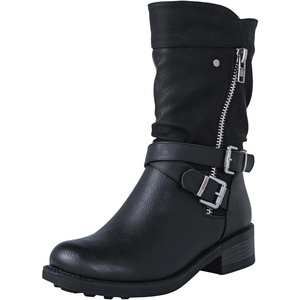image:imageGLOBALWIN Womens Fall Fashion Biker Boots Mid Calf Boots18yy05 Black