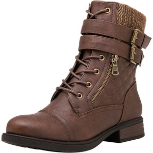 image:imageGLOBALWIN Womens Fashion Low Heels Ankle Boots1903brown