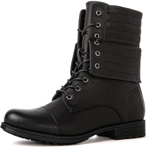 image:imageGLOBALWIN Womens Fashion Low Heels Lace Up Ankle Boots22yy06 Black