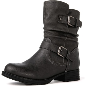 image:imageGLOBALWIN Womens Fur Booties Fashion Combat Ankle Boots For Women17yy12 Grey2