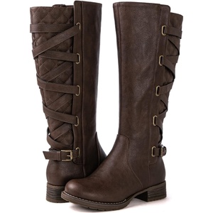 image:imageGLOBALWIN Womens Knee High Fashion Boots Riding Boots For Women21yy10 Brown2
