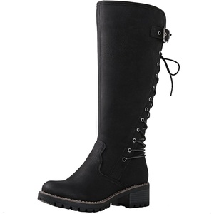 image:imageGLOBALWIN Womens Lace Up Back Knee High Fashion Boots19yy29black