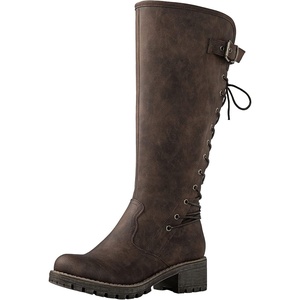 image:imageGLOBALWIN Womens Lace Up Back Knee High Fashion Boots19yy29brown