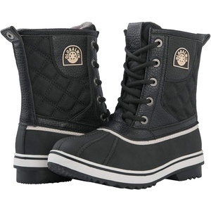 image:imageGLOBALWIN Womens Mid Calf Winter Snow Boots1931black