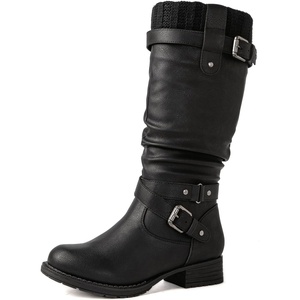 image:imageGLOBALWIN Womens Motorcycle Boots Mid Calf Boots Low Heels22yy05 Black