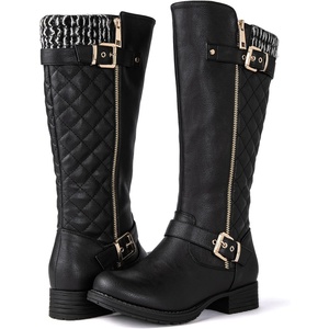 image:imageGLOBALWIN Womens Quilted KneeHigh Fashion Dressy Riding Boots17yy01 Black3