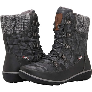 image:imageGLOBALWIN Womens Snow Boots Waterproof MidCalf Winter Boots for Women with Quilted Knit Panels Warm Fleece Lining and NonSlip Insulated Outdoor Sole1841grey