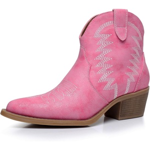 image:imageGLOBALWIN Womens Western Boots Ankle Cowboy Boots For Women23yy06 Pink