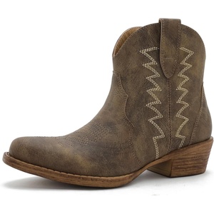 image:imageGLOBALWIN Womens Western Boots Ankle Cowboy Boots For Women25yy09 Brown