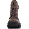 image:imageGLOBALWIN Womens Combat Boots Lace Up Ankle Booties Comfortable Lug Sole Boots For Women Chunky Low Heel21yy28 Brown