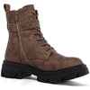 image:imageGLOBALWIN Womens Combat Boots Lace Up Ankle Booties Comfortable Lug Sole Boots For Women Chunky Low Heel21yy28 Camel