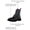 image:imageGLOBALWIN Womens Combat Boots Lace Up Boots For Women Ankle Booties For Women Low Heel19yy26 Black