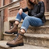 image:imageGLOBALWIN Womens Combat Boots Lace Up Boots For Women Ankle Booties For Women Low Heel22yy03 Camel