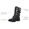 image:imageGLOBALWIN Womens Fashion Low Heels Lace Up Ankle Boots1842 Black