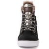 image:imageGLOBALWIN Womens Platform Wedge Sneakers Outdoor AntiSlip Winter Snow Hiking Furry Ankle Boots for Women21yy02 Black1
