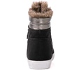 image:imageGLOBALWIN Womens Platform Wedge Sneakers Outdoor AntiSlip Winter Snow Hiking Furry Ankle Boots for Women21yy02 Black1