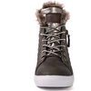 image:imageGLOBALWIN Womens Platform Wedge Sneakers Outdoor AntiSlip Winter Snow Hiking Furry Ankle Boots for Women21yy02 Grey1