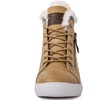 image:imageGLOBALWIN Womens Platform Wedge Sneakers Outdoor AntiSlip Winter Snow Hiking Furry Ankle Boots for Women21yy02 Khaki1