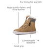 image:imageGLOBALWIN Womens Platform Wedge Sneakers Outdoor AntiSlip Winter Snow Hiking Furry Ankle Boots for Women21yy02 Khaki1