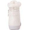 image:imageGLOBALWIN Womens Platform Wedge Sneakers Outdoor AntiSlip Winter Snow Hiking Furry Ankle Boots for Women21yy02 White1