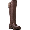 image:imageGLOBALWIN Womens Quilted Knee High Boots For Women Low Heel Comfortable Fashion Riding Boots19yy01brown