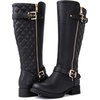 image:imageGLOBALWIN Womens Quilted Knee High Boots Low Heel Comfortable Fashion Dressy Riding Boots For Women19yy03 Black2