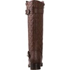 image:imageGLOBALWIN Womens Quilted Knee High Boots Low Heel Comfortable Fashion Dressy Riding Boots For Women19yy03brown