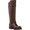 image:imageGLOBALWIN Womens Quilted Knee High Boots Low Heel Comfortable Fashion Dressy Riding Boots For Women19yy03brown