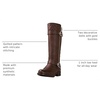 image:imageGLOBALWIN Womens Quilted Knee High Boots Low Heel Comfortable Fashion Dressy Riding Boots For Women19yy03brown