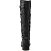 image:imageGLOBALWIN Womens Quilted Knee High Fashion Boots Strappy Boots For Women21yy10 Black3