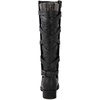 image:imageGLOBALWIN Womens Quilted Knee High Fashion Boots Strappy Boots For Women21yy10 Black4