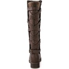 image:imageGLOBALWIN Womens Quilted Knee High Fashion Boots Strappy Boots For Women21yy10 Brown4