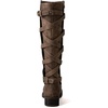 image:imageGLOBALWIN Womens Quilted Knee High Fashion Boots Strappy Boots For Women21yy10 Camel2