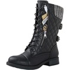 image:imageGLOBALWIN Womens Fashion Low Heels Lace Up Ankle Boots1842 Black
