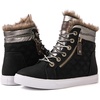 image:imageGLOBALWIN Womens Platform Wedge Sneakers Outdoor AntiSlip Winter Snow Hiking Furry Ankle Boots for Women21yy02 Black1