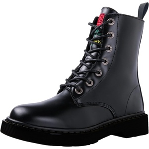 image:imageGLOBALWIN Womens Combat Boots Lace Up Boots For Women Ankle Booties For Women Low Heel19yy26 Black