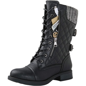 image:imageGLOBALWIN Womens Fashion Low Heels Lace Up Ankle Boots1842 Black