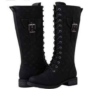 image:imageGLOBALWIN Womens Lace Up Miliraty Style Fashion Boots19yy23black