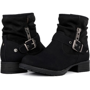 image:imageGLOBALWIN Womens Ankle Boots for Women Booties for Women Low Heel16black